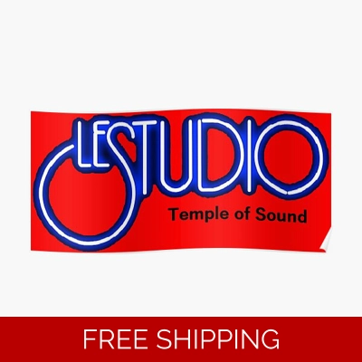 Le Studio Poster White & Blue TOS Logo Black